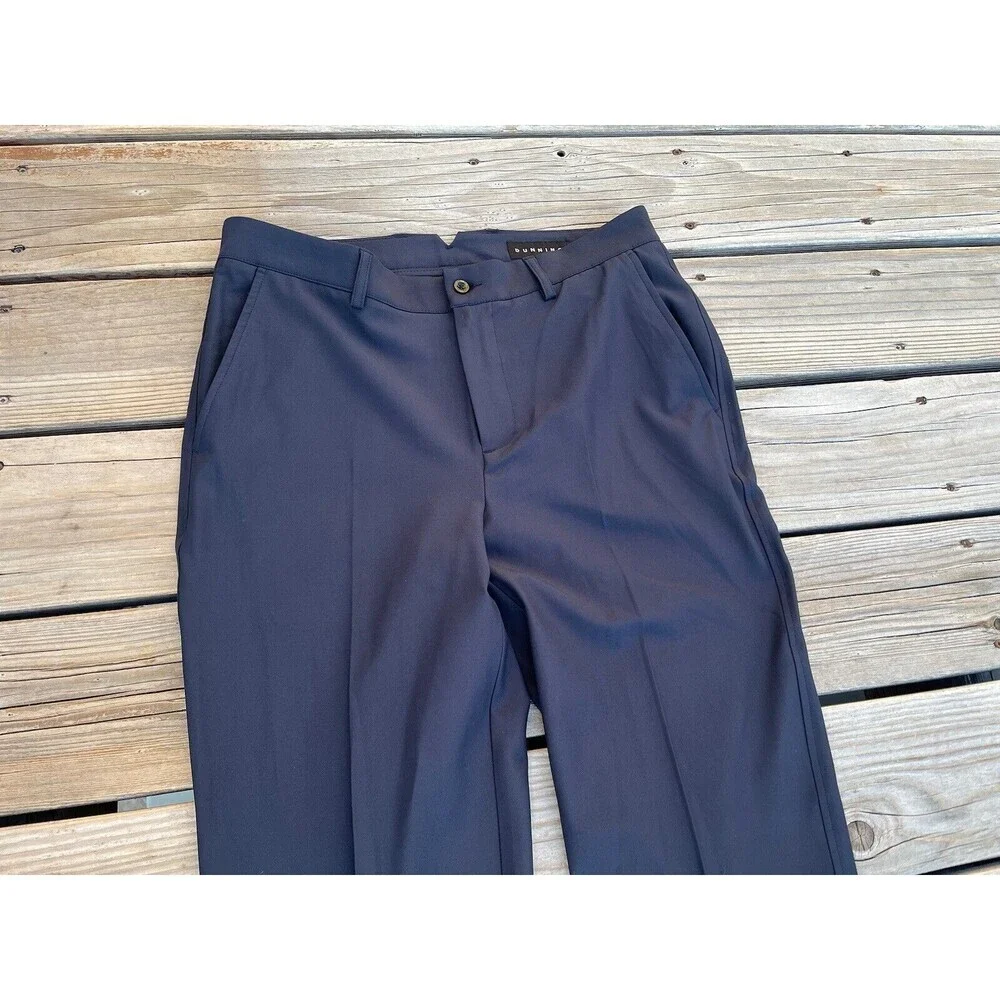 Dunning Golf Everbest Men's 32X32 Golf Pants Navy Blue - Picture 2 of 8